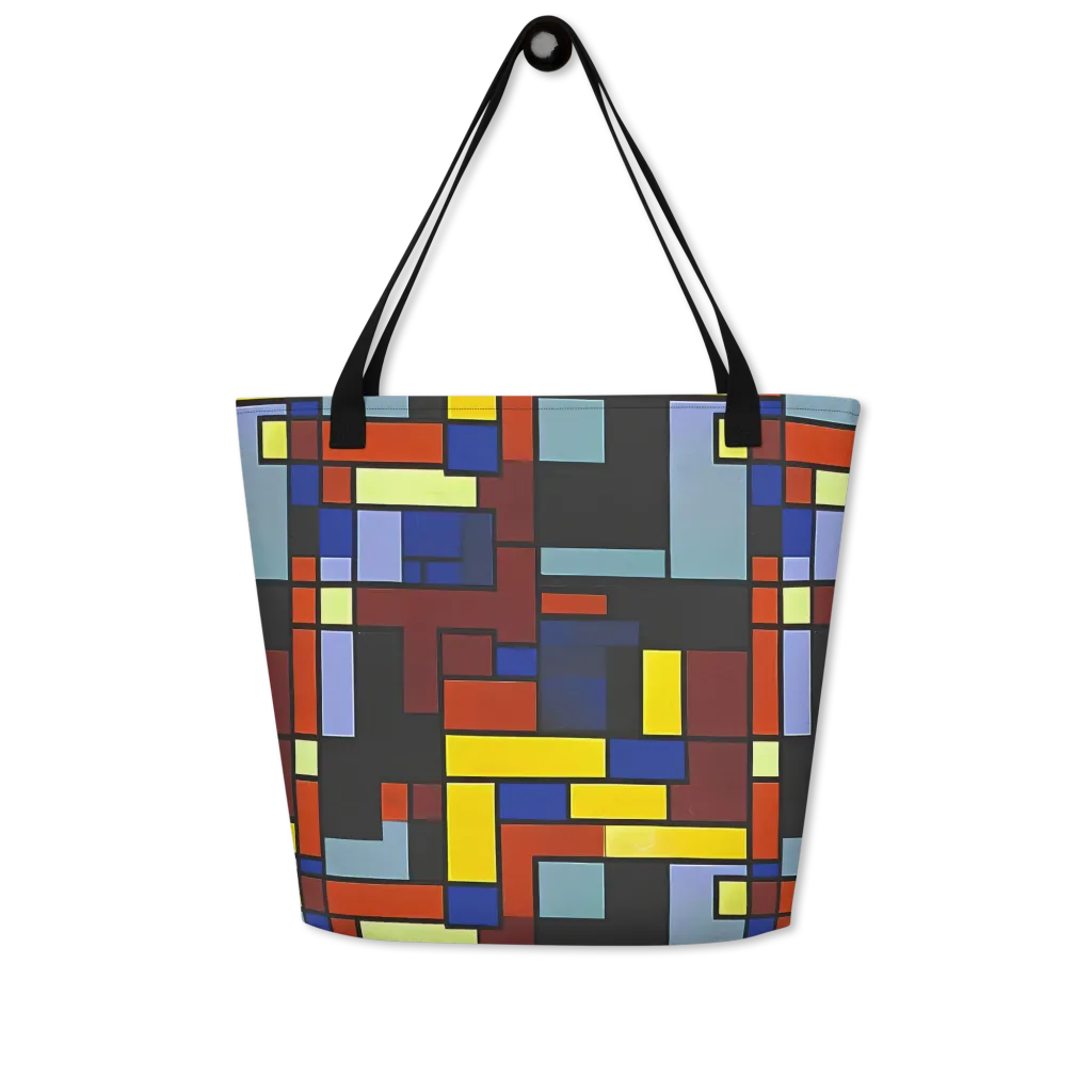 Ember Matrix on Large Tote Bag W/ Pocket — Front
