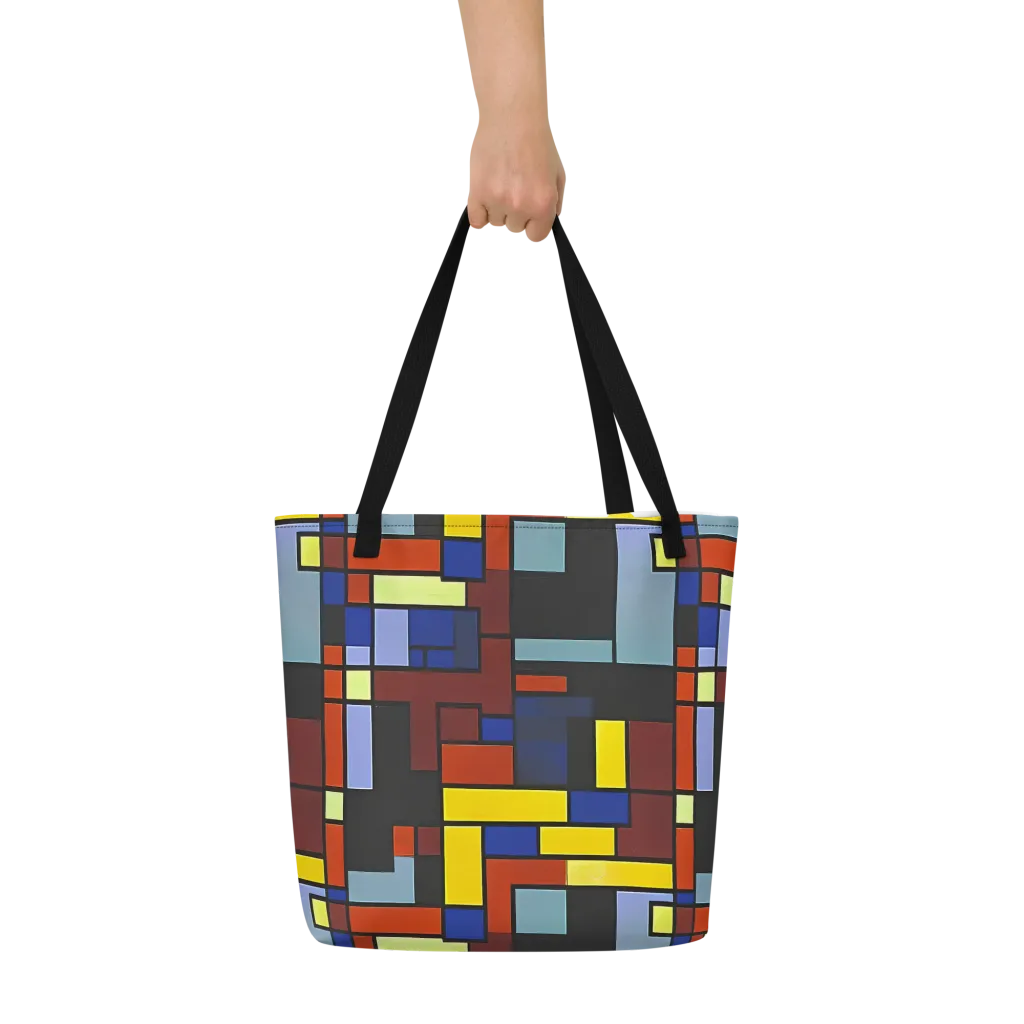 Ember Matrix on Large Tote Bag W/ Pocket — Front