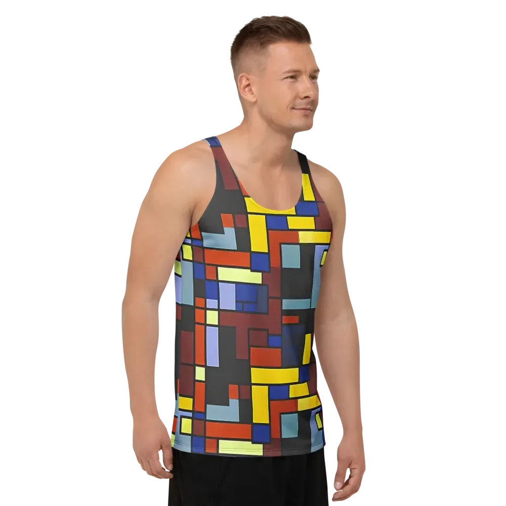 Ember Matrix on Men's Tank Top — Right Front