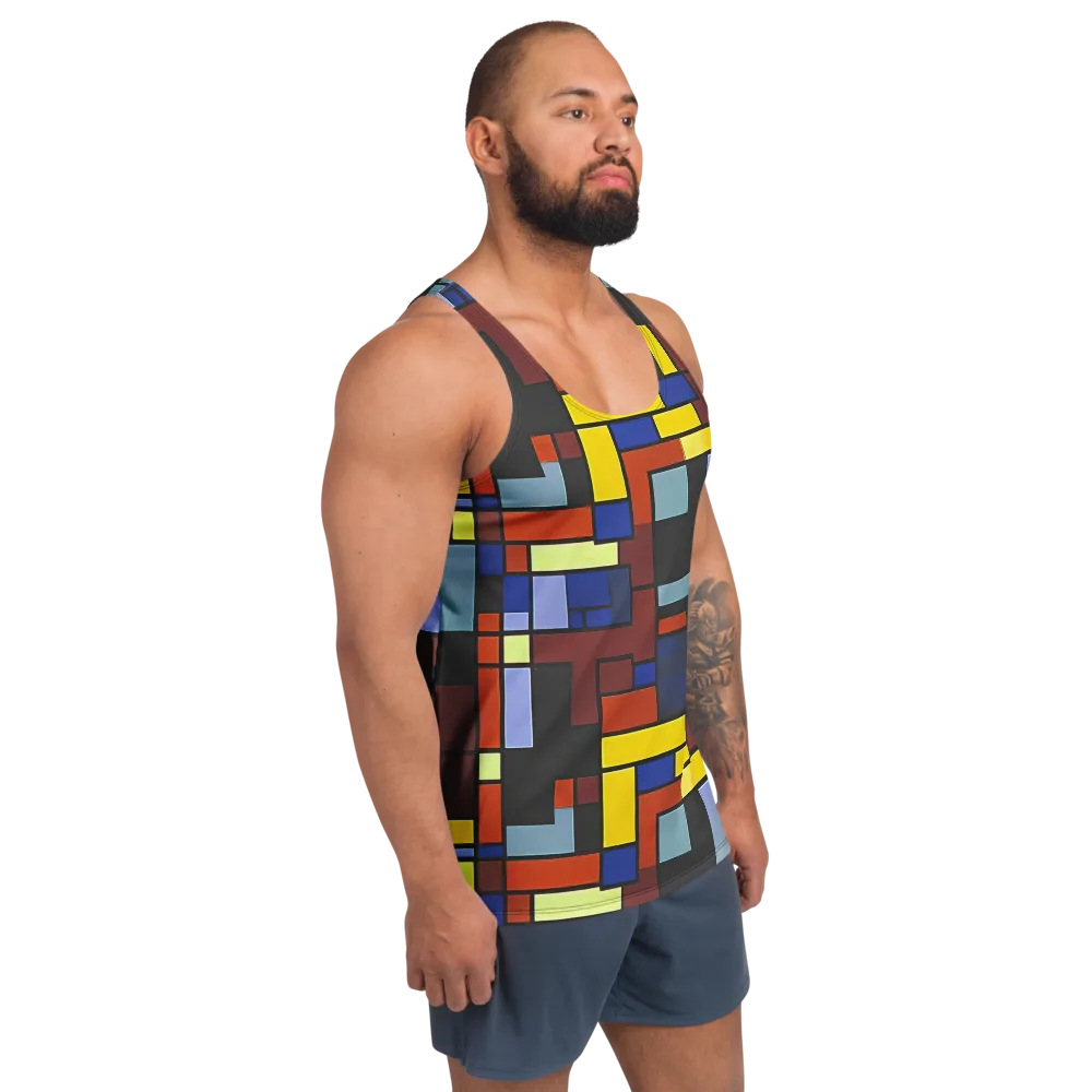 Ember Matrix on Men's Tank Top — Right Front