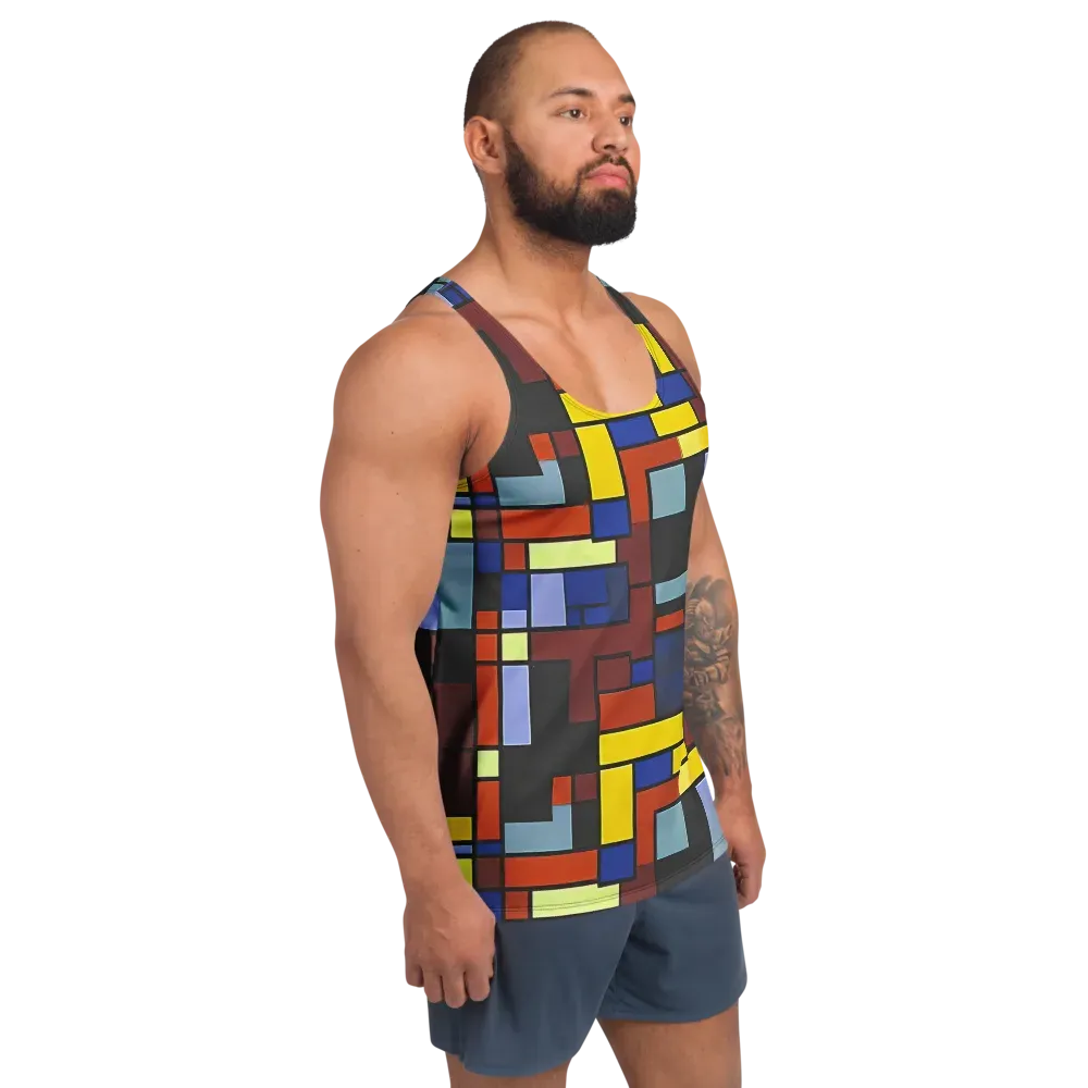 Ember Matrix on Men's Tank Top — Right Front
