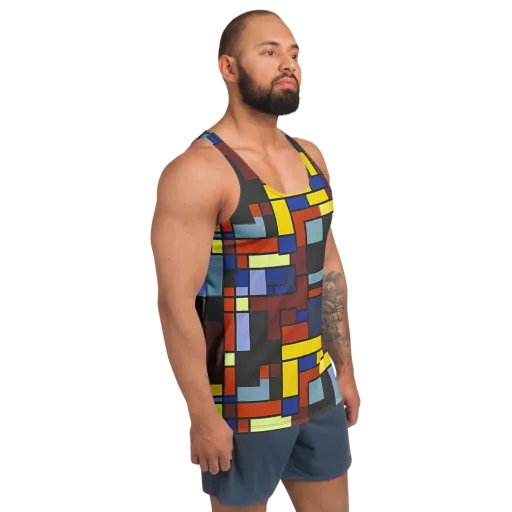 Ember Matrix on a Men's Tank Top