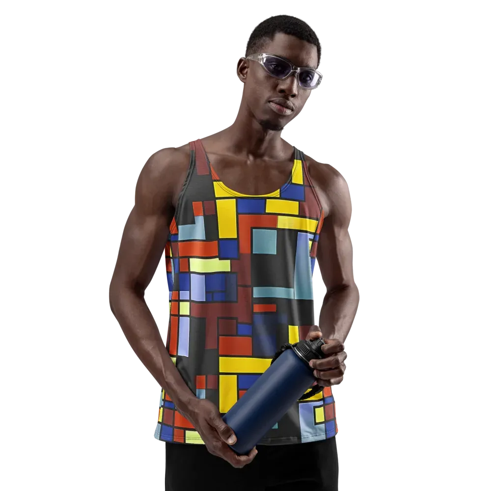 Ember Matrix on Men's Tank Top — Front