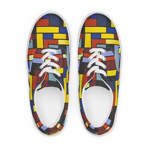 Ember Matrix on a Men's Lace-Up Canvas Shoes