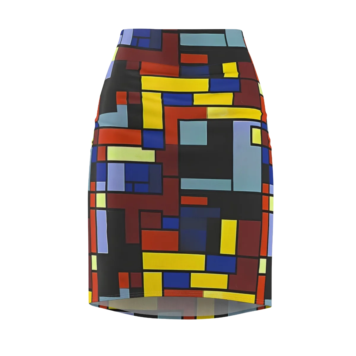 Ember Matrix on Pencil Skirt — Front