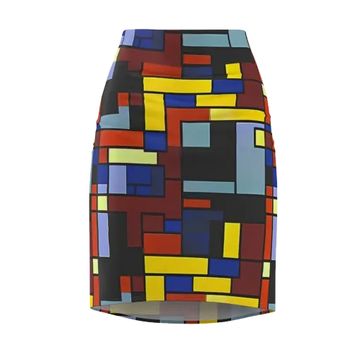 Ember Matrix on a Pencil Skirt