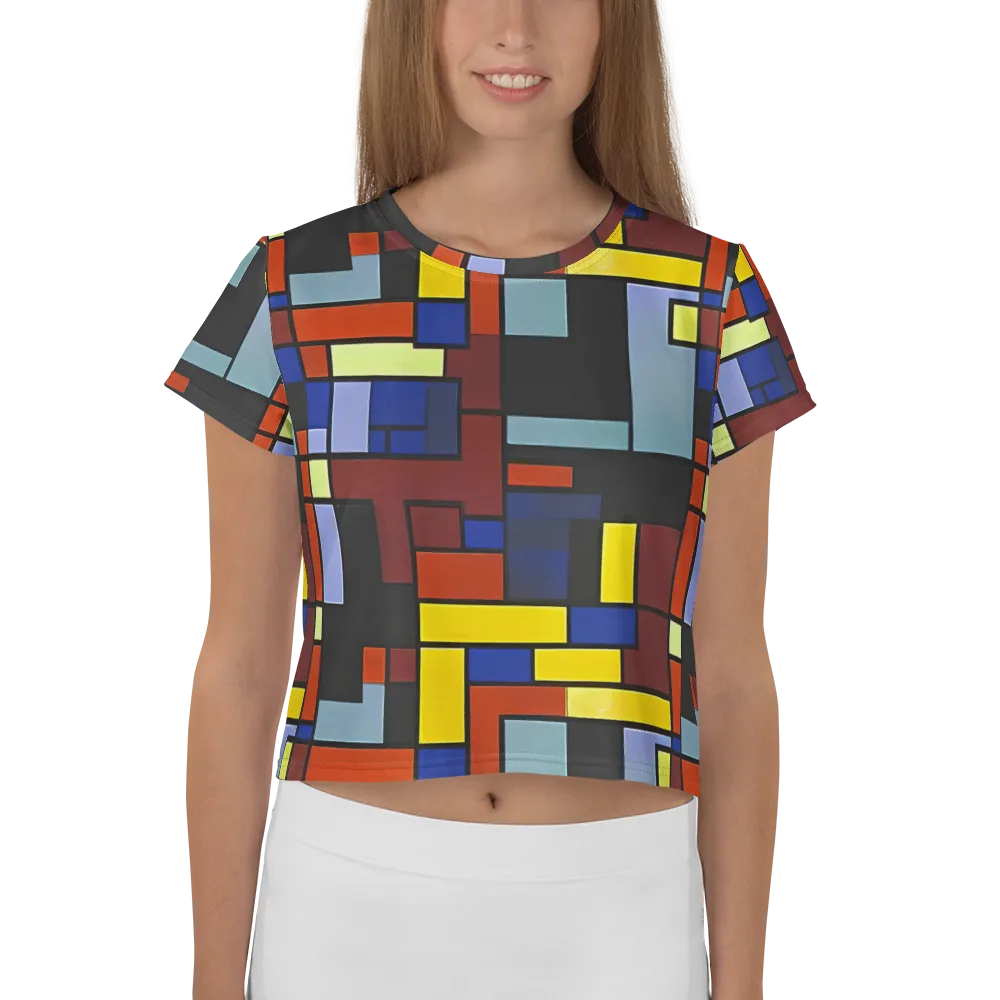 Ember Matrix on Crop Tee — Front