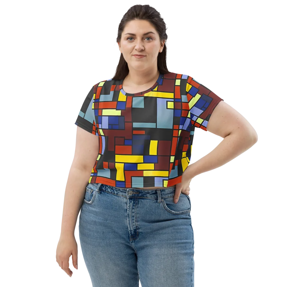 Ember Matrix on Crop Tee — Front