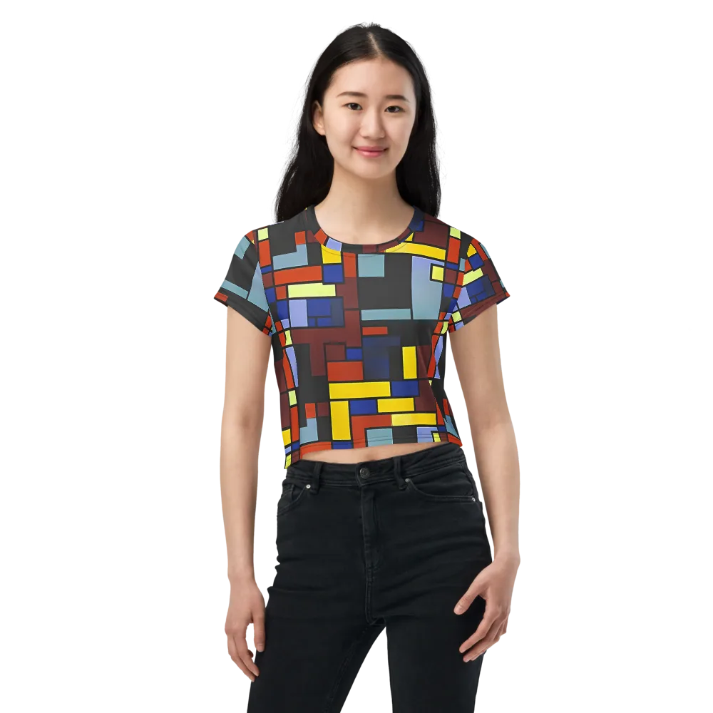 Ember Matrix on Crop Tee — Front