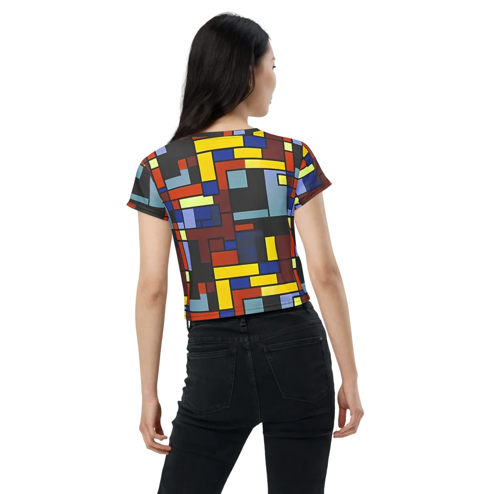 Ember Matrix on Crop Tee — Back