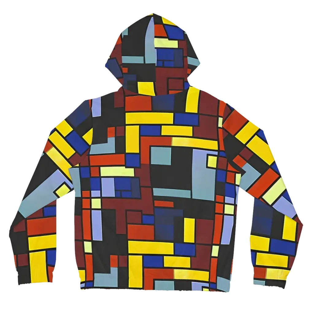 Ember Matrix on Women's Full-Zip Hoodie — Back