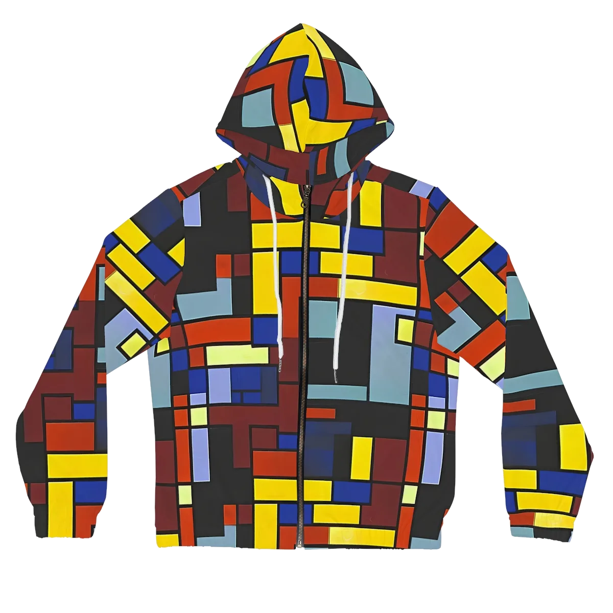 Ember Matrix on Women's Full-Zip Hoodie — Front