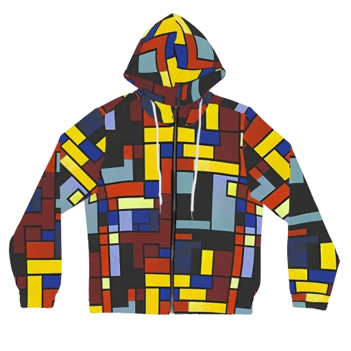 Ember Matrix on a Women's Full-Zip Hoodie
