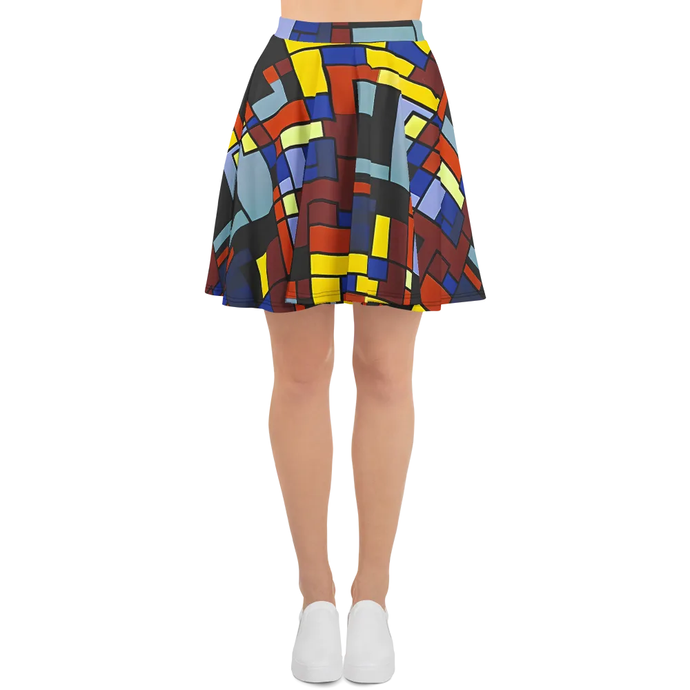 Ember Matrix on Skater Skirt — Front