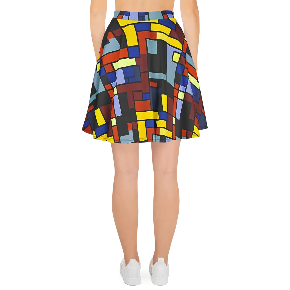 Ember Matrix on Skater Skirt — Back
