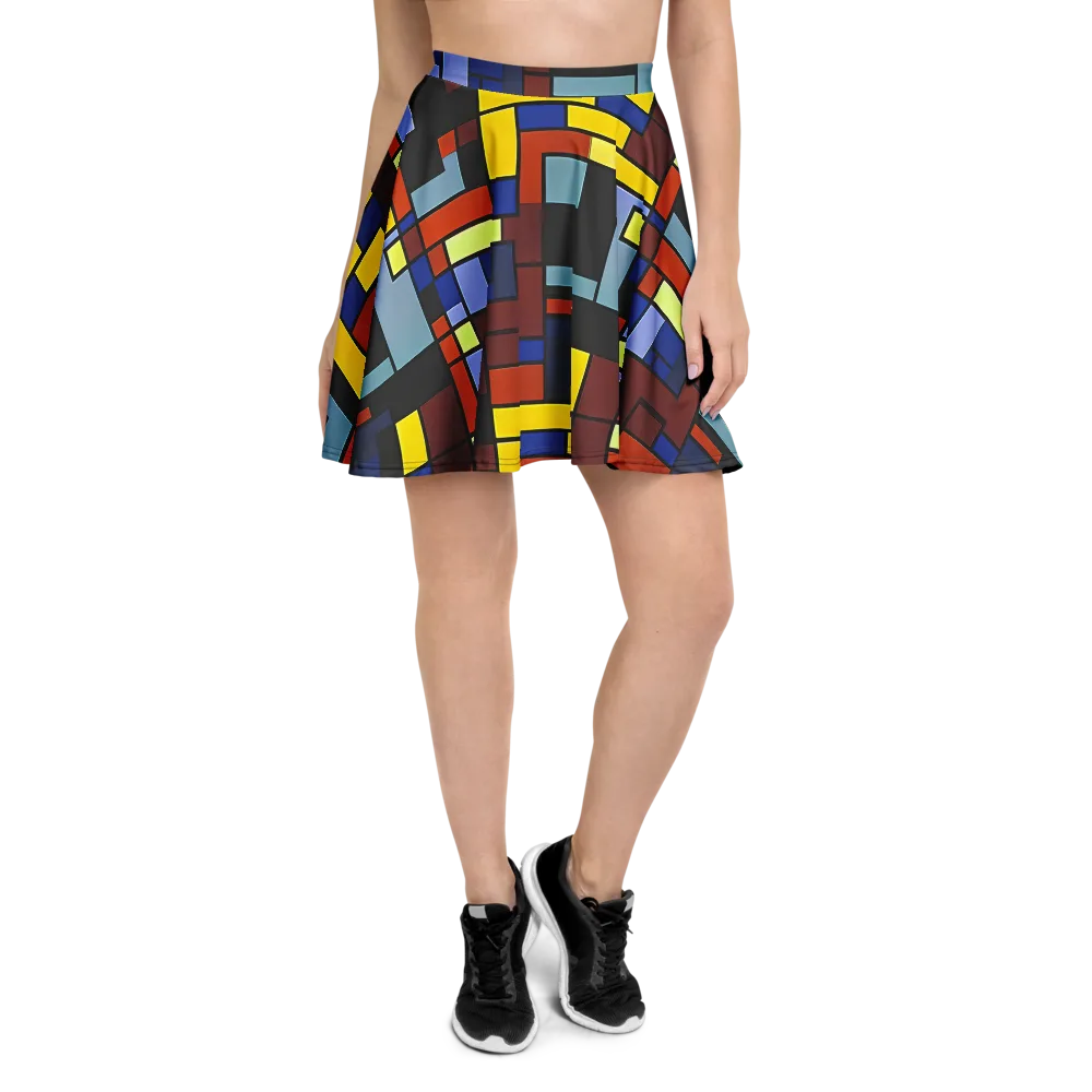 Ember Matrix on Skater Skirt — Front