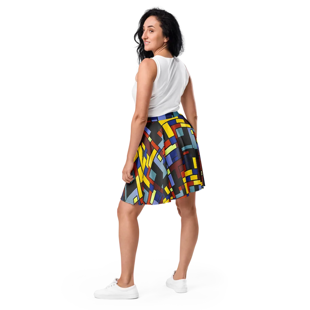 Ember Matrix on Skater Skirt — Back