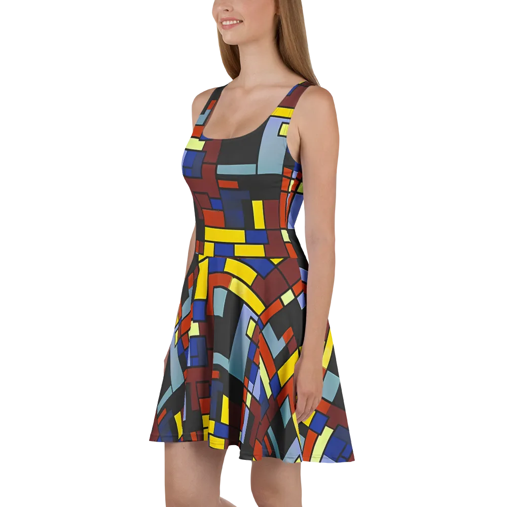 Ember Matrix on Skater Dress — Left