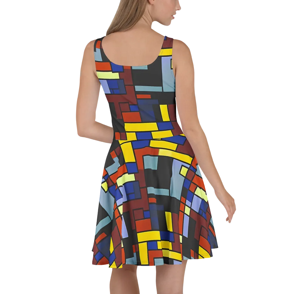 Ember Matrix on Skater Dress — Back
