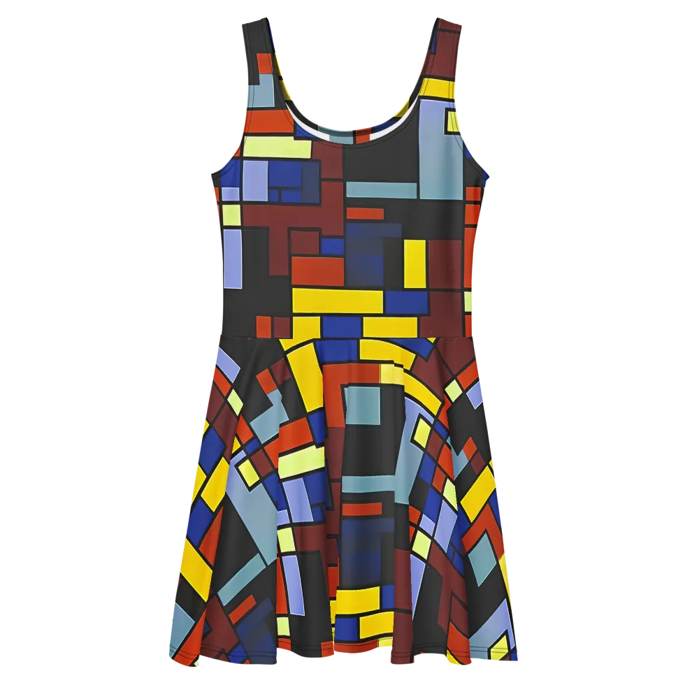 Ember Matrix on Skater Dress — Front