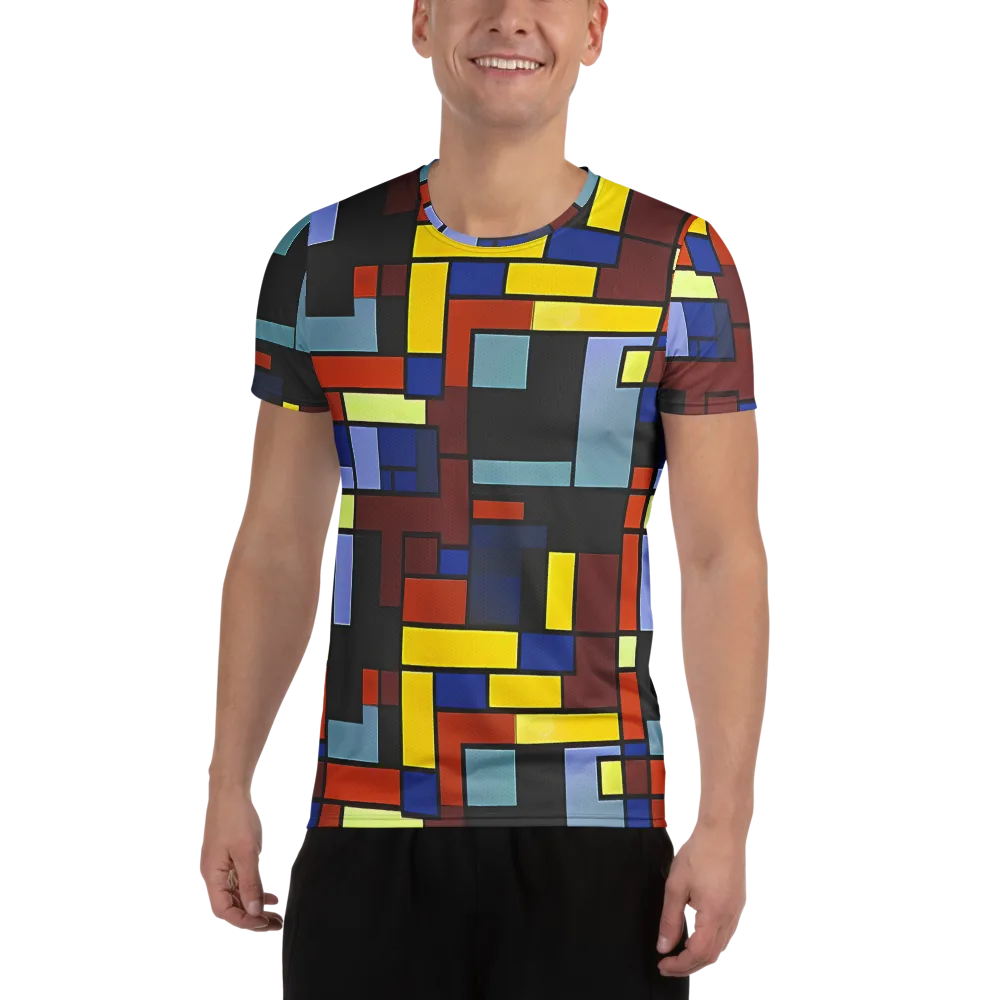 Ember Matrix on Men's Athletic T-Shirt — Front