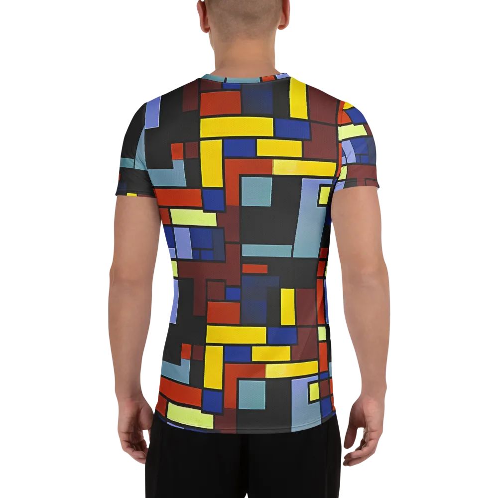 Ember Matrix on Men's Athletic T-Shirt — Back