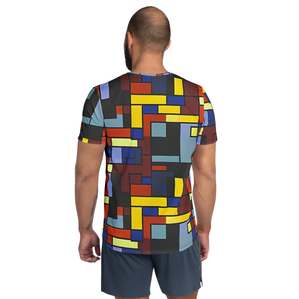 Ember Matrix on Men's Athletic T-Shirt — Back