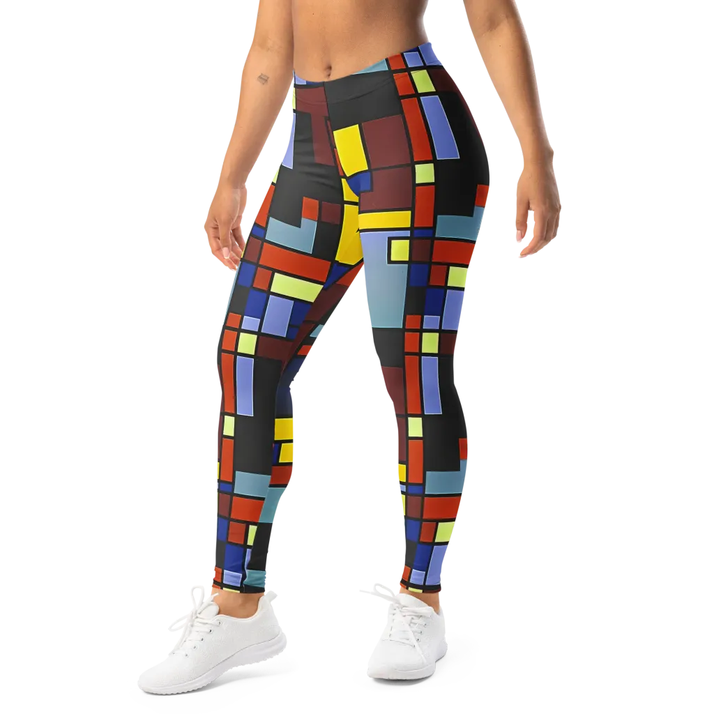 Ember Matrix on Leggings — Left Front