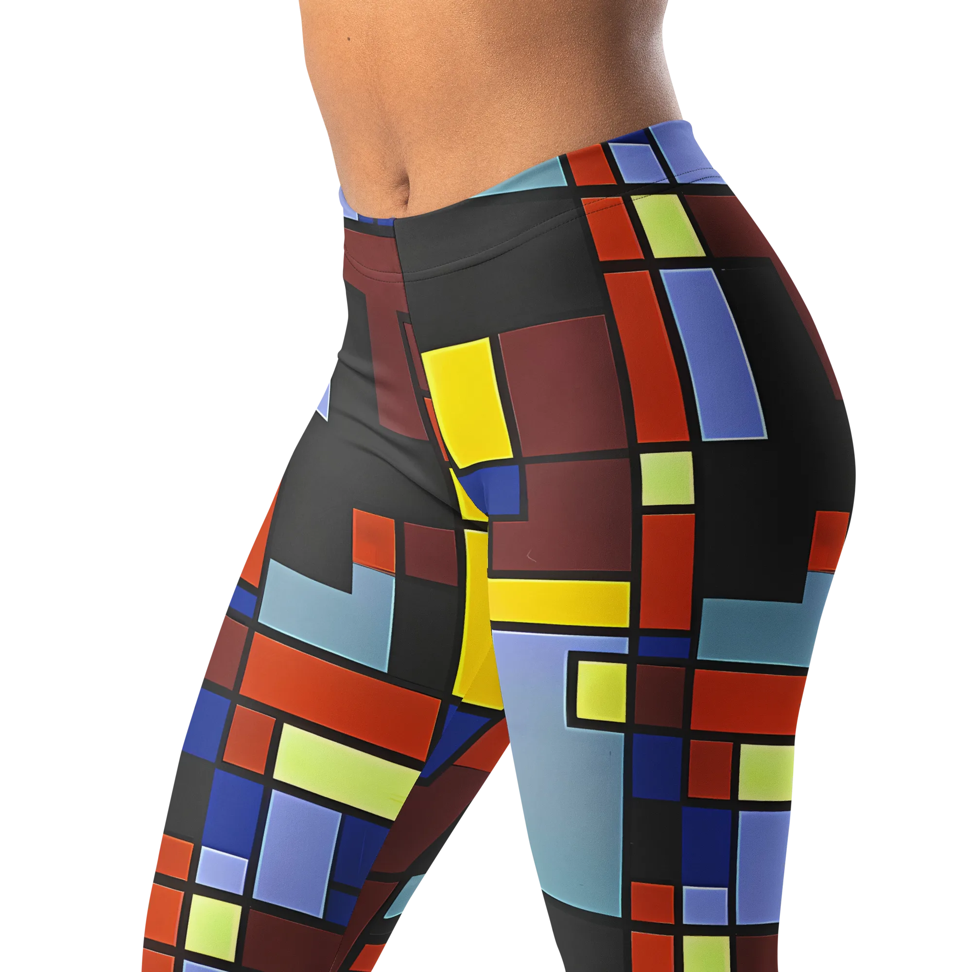 Ember Matrix on Leggings — Left Front