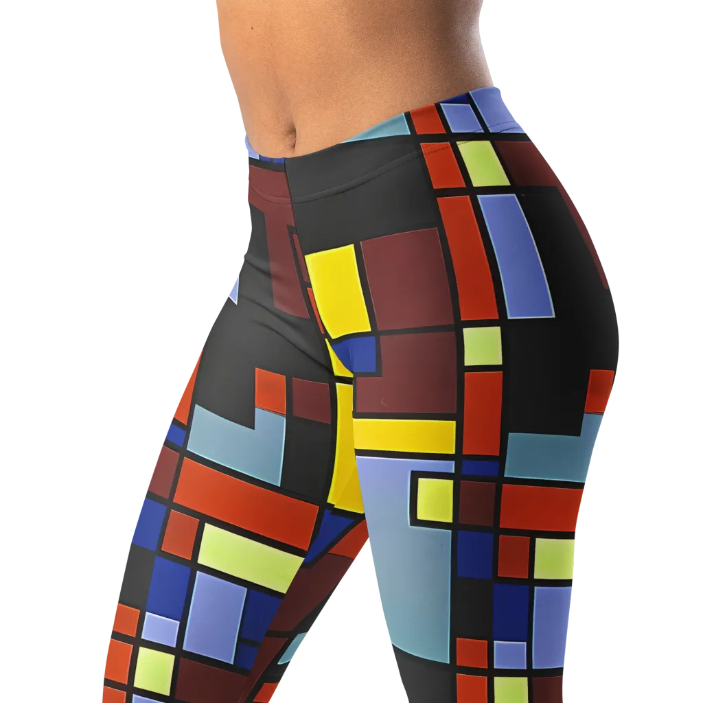 Ember Matrix on Leggings — Left Front