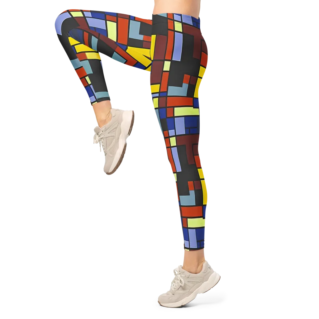 Ember Matrix on Leggings — Left