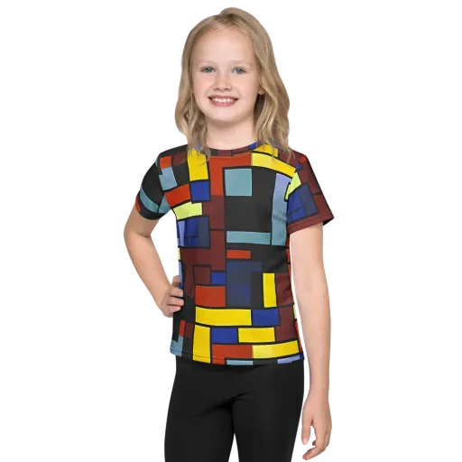 Ember Matrix on a Kids Crew Neck T-Shirt