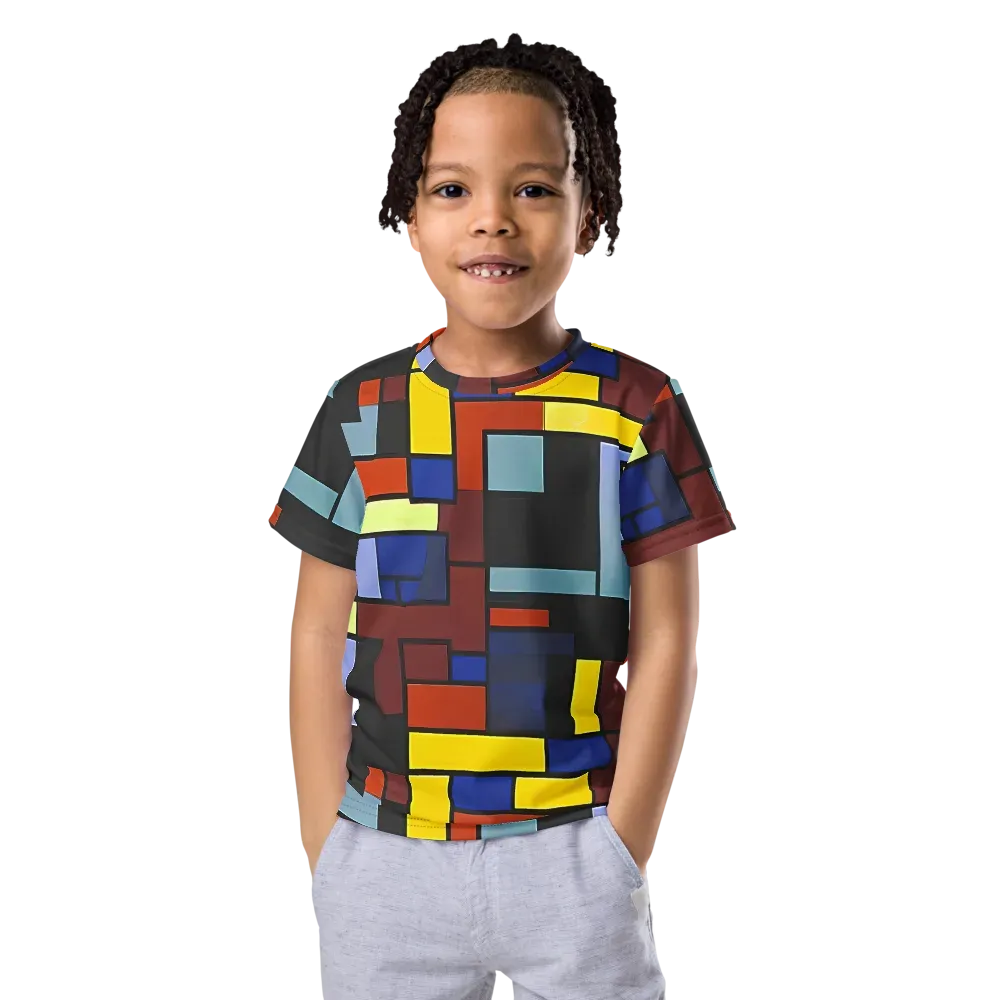 Ember Matrix on Kids Crew Neck T-Shirt — Front