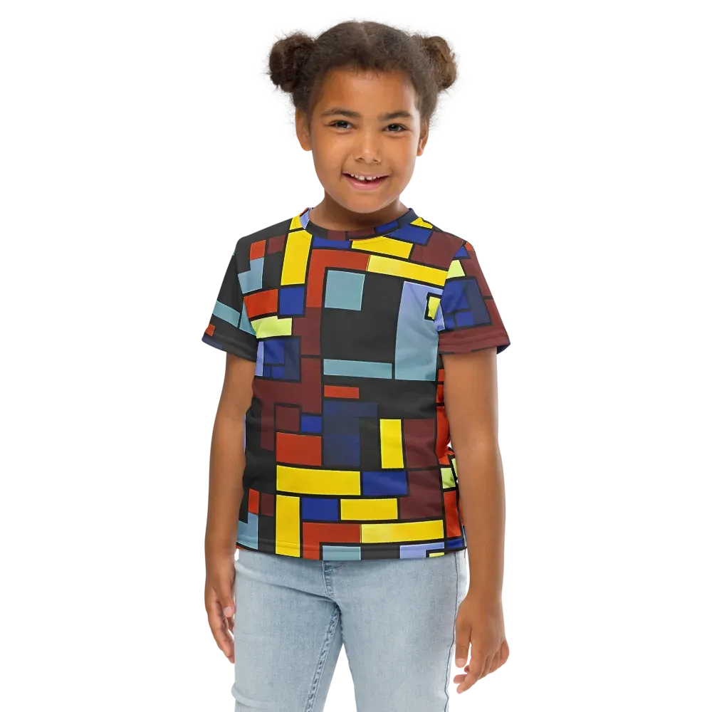 Ember Matrix on Kids Crew Neck T-Shirt — Front