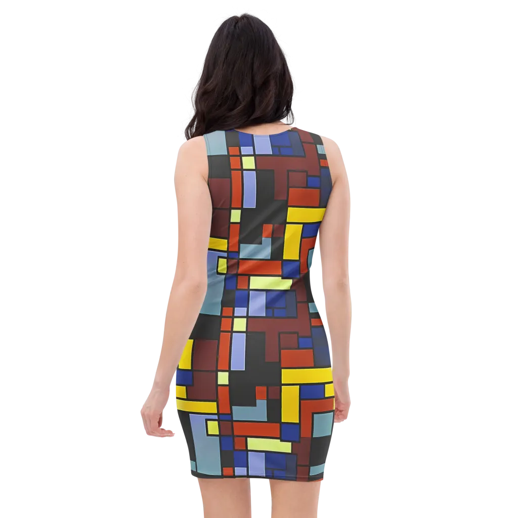 Ember Matrix on Bodycon Dress — Back