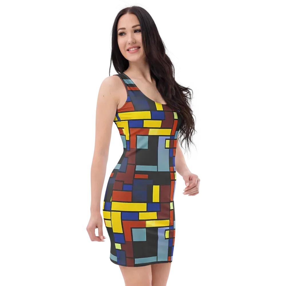 Ember Matrix on Bodycon Dress — Right Front