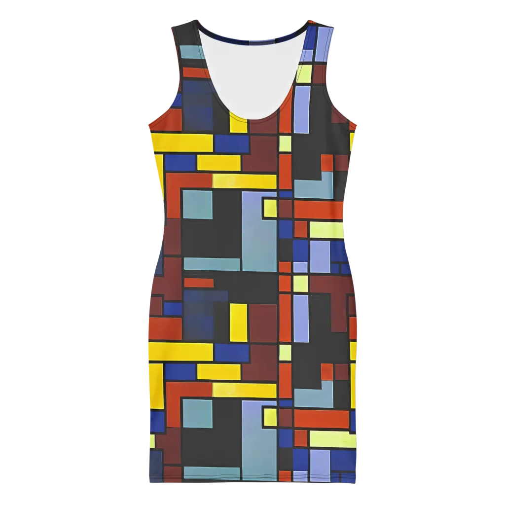 Ember Matrix on Bodycon Dress — Front