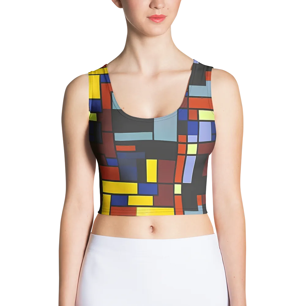 Ember Matrix on Crop Top — Front