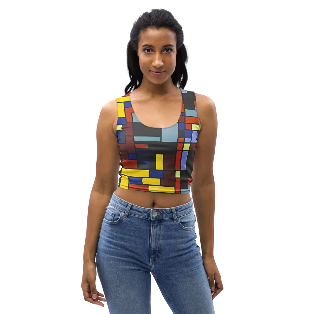 Ember Matrix on Crop Top — Front