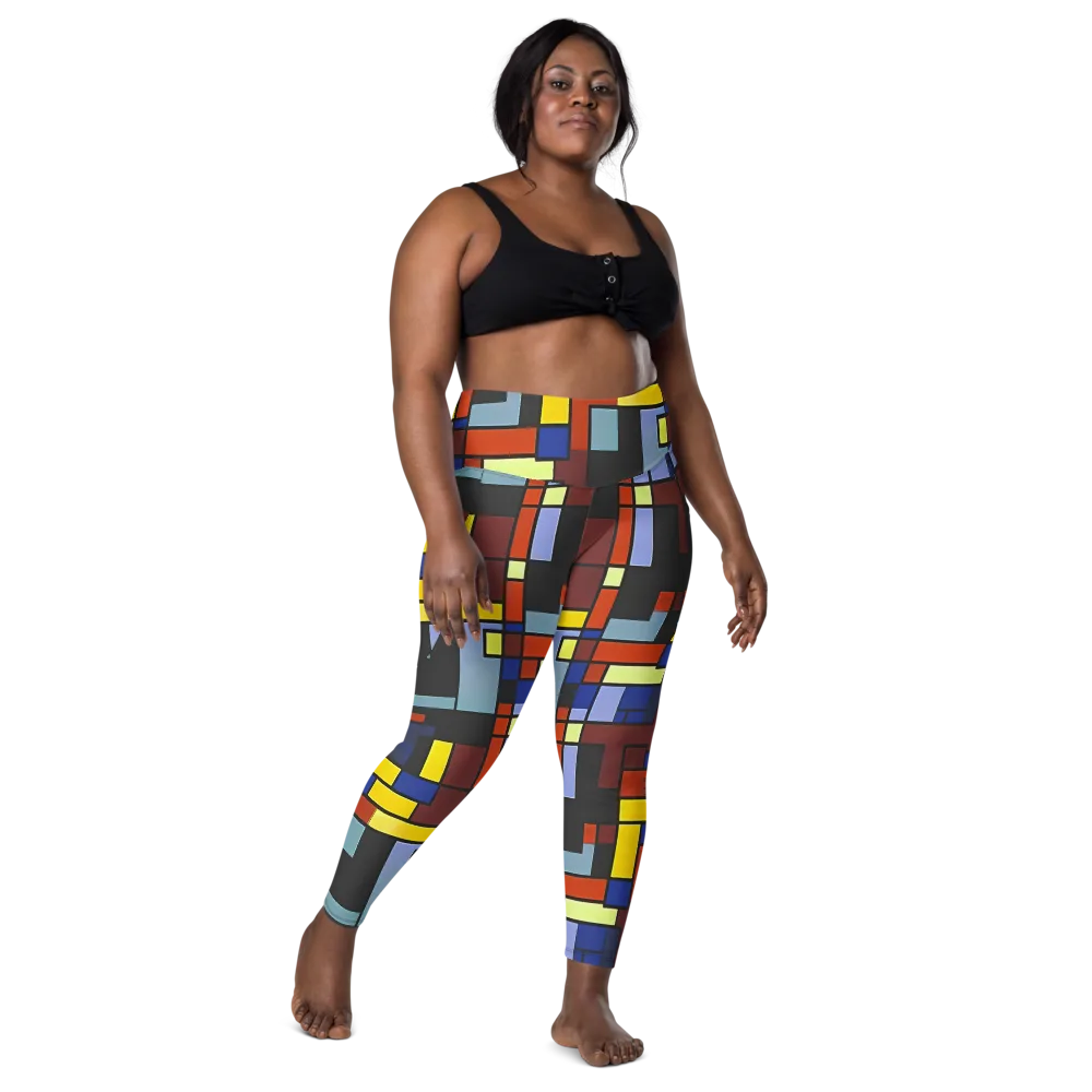 Ember Matrix on Leggings with Pockets — Front