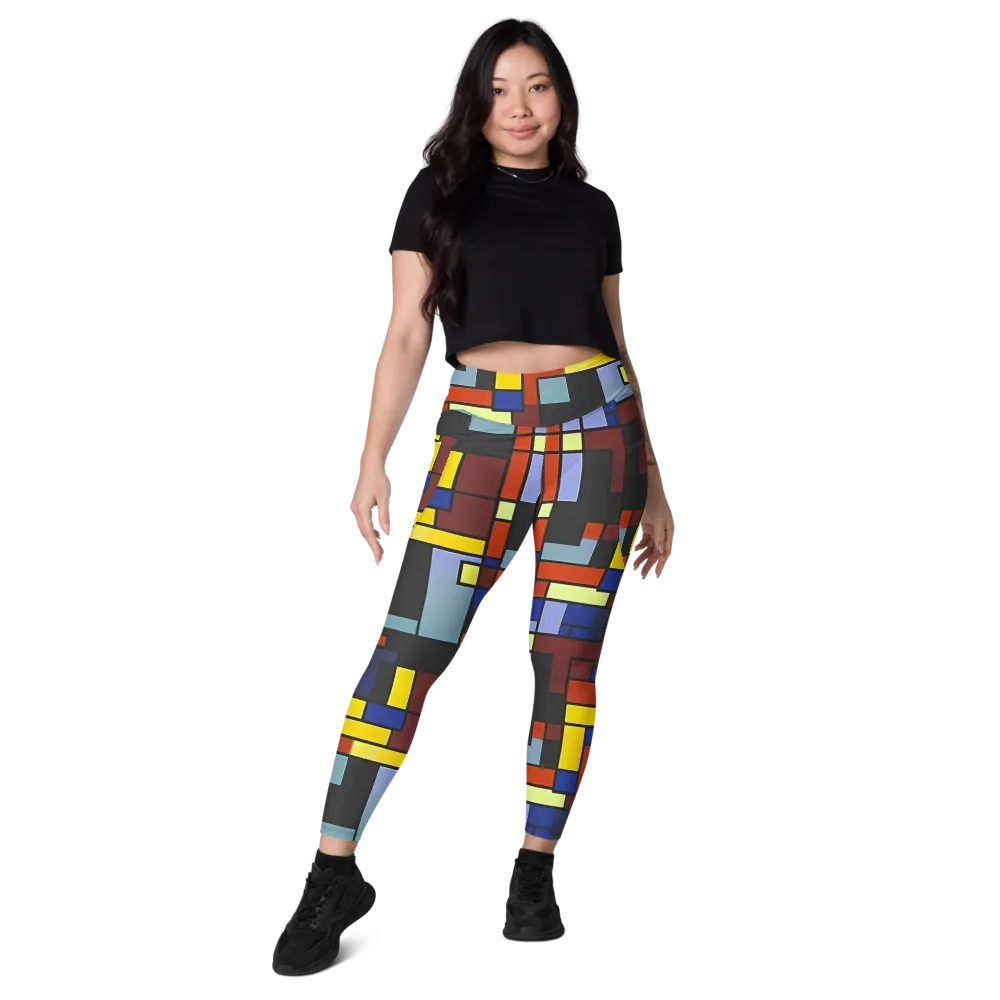 Ember Matrix on Leggings with Pockets — Front