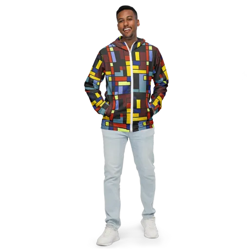 Ember Matrix on a Men's Windbreaker
