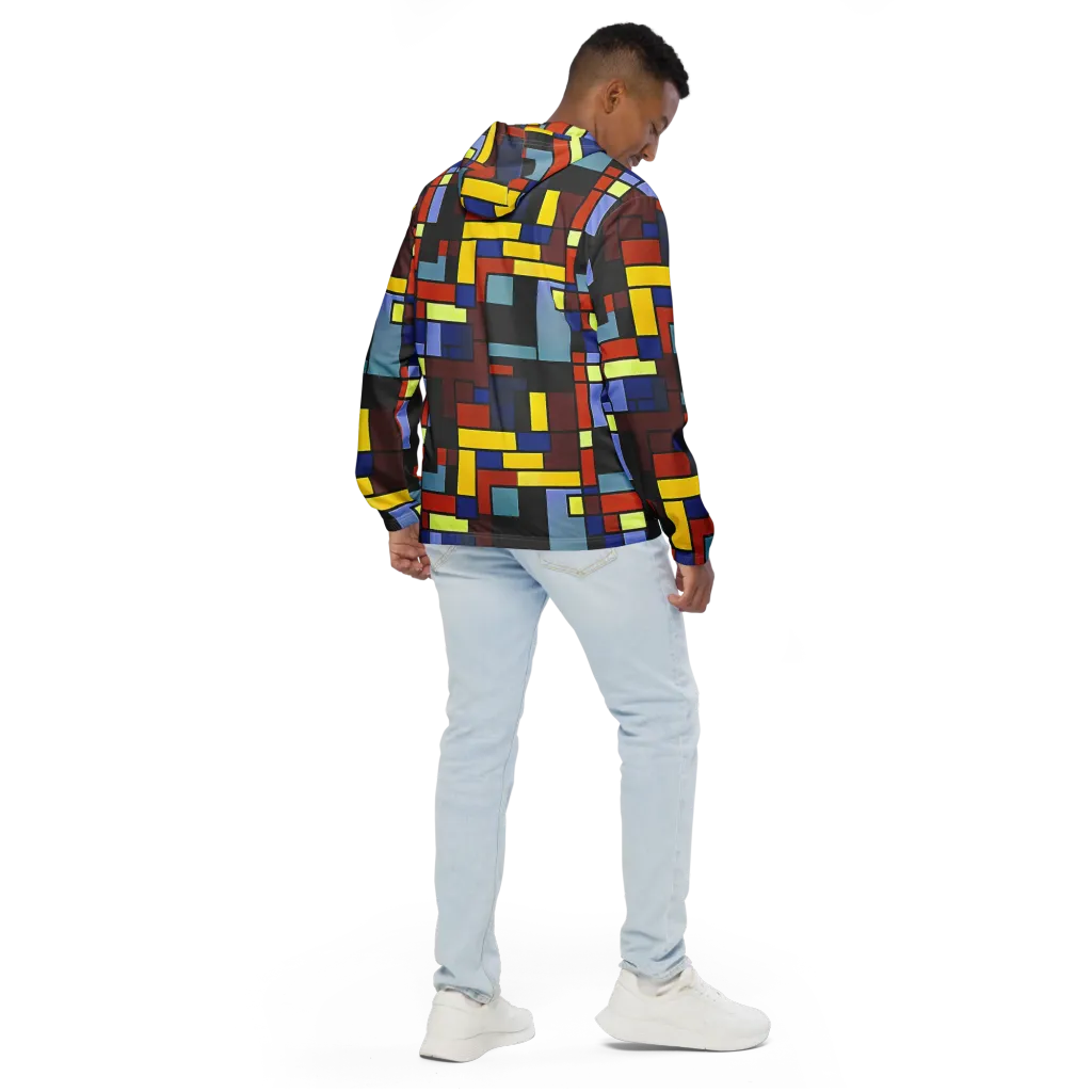 Ember Matrix on Men's Windbreaker — Back