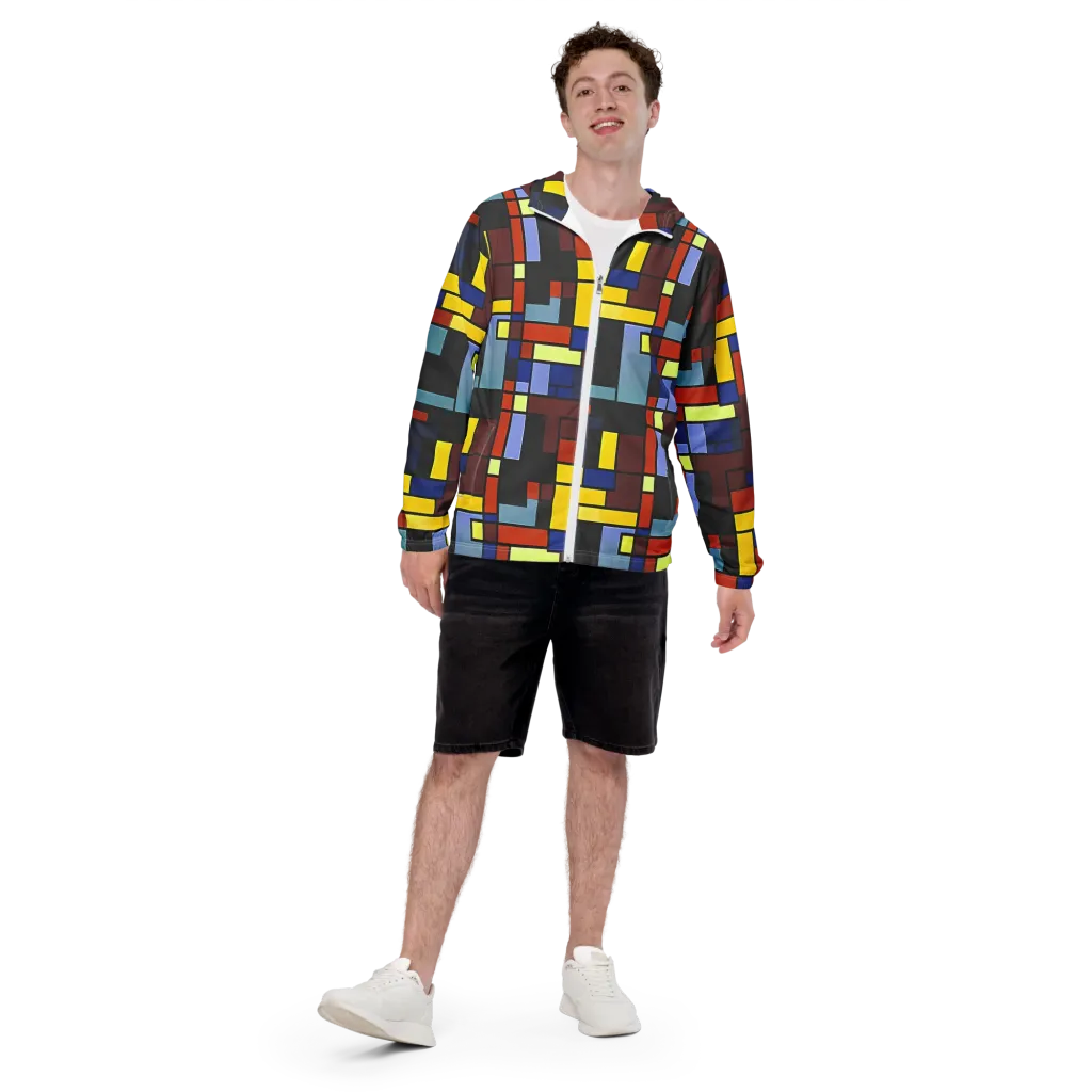 Ember Matrix on Men's Windbreaker — Front