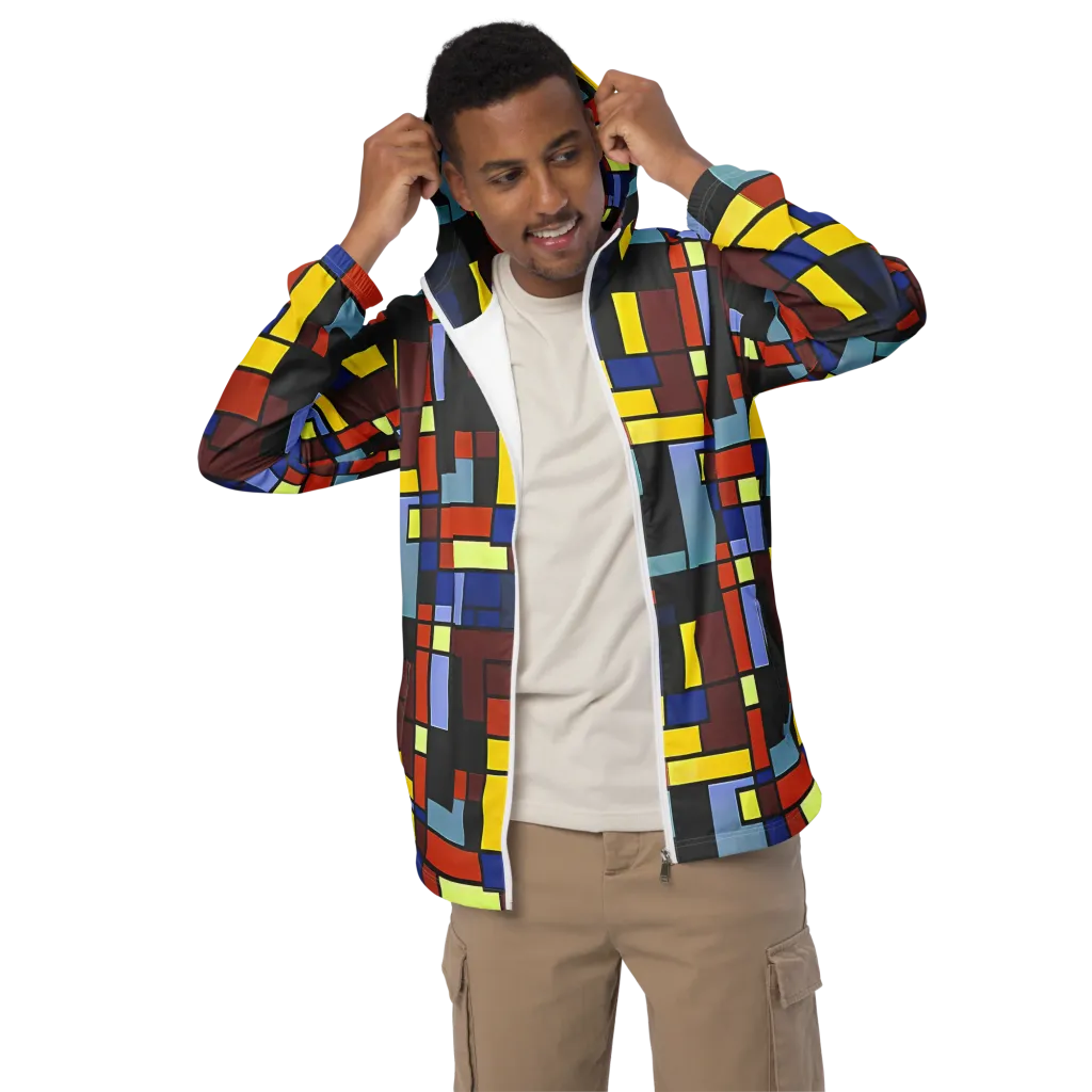 Ember Matrix on Men's Windbreaker — Front