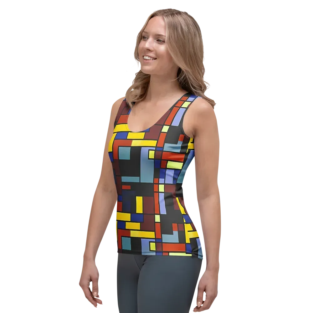 Ember Matrix on Women's Tank Top — Left Front