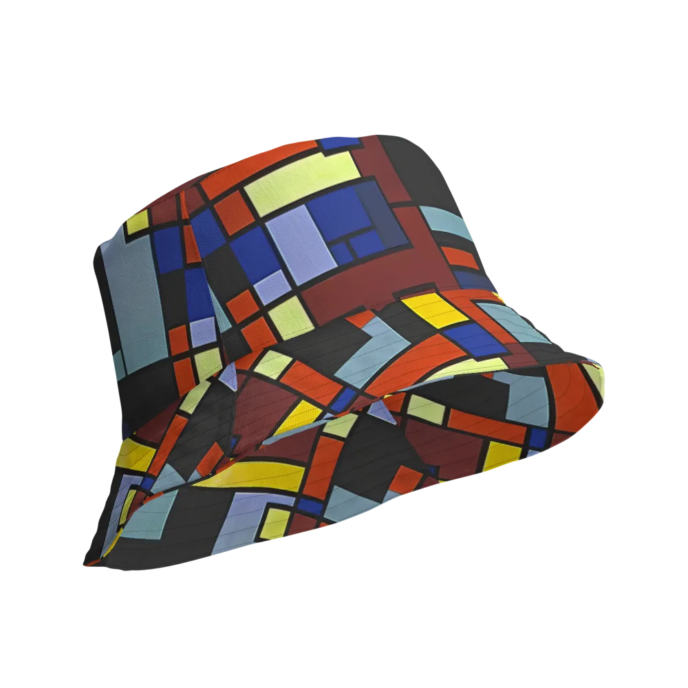 Ember Matrix on Reversible Bucket Hat — Product details Outside