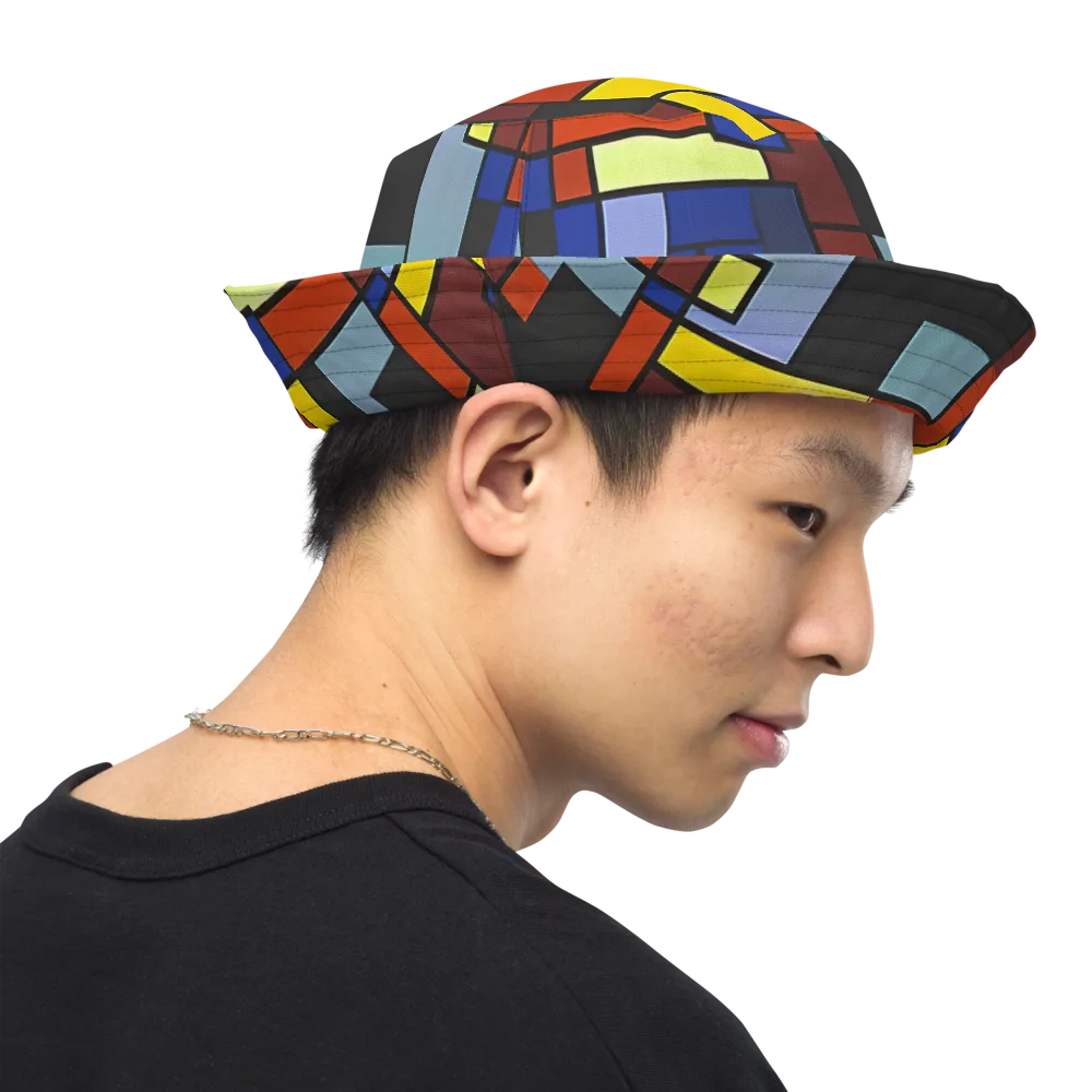 Ember Matrix on Reversible Bucket Hat — Right Outside