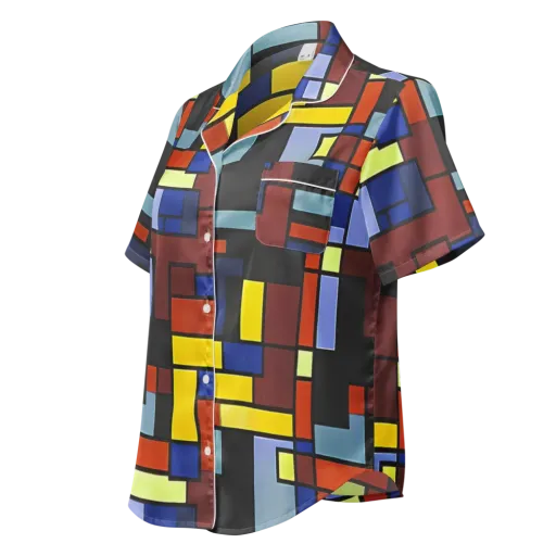 Ember Matrix on a Women's Short Sleeve Pajama Top