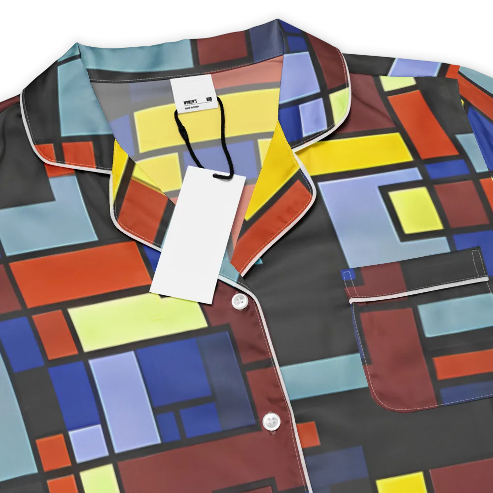 Ember Matrix on Women's Short Sleeve Pajama Top — Product details